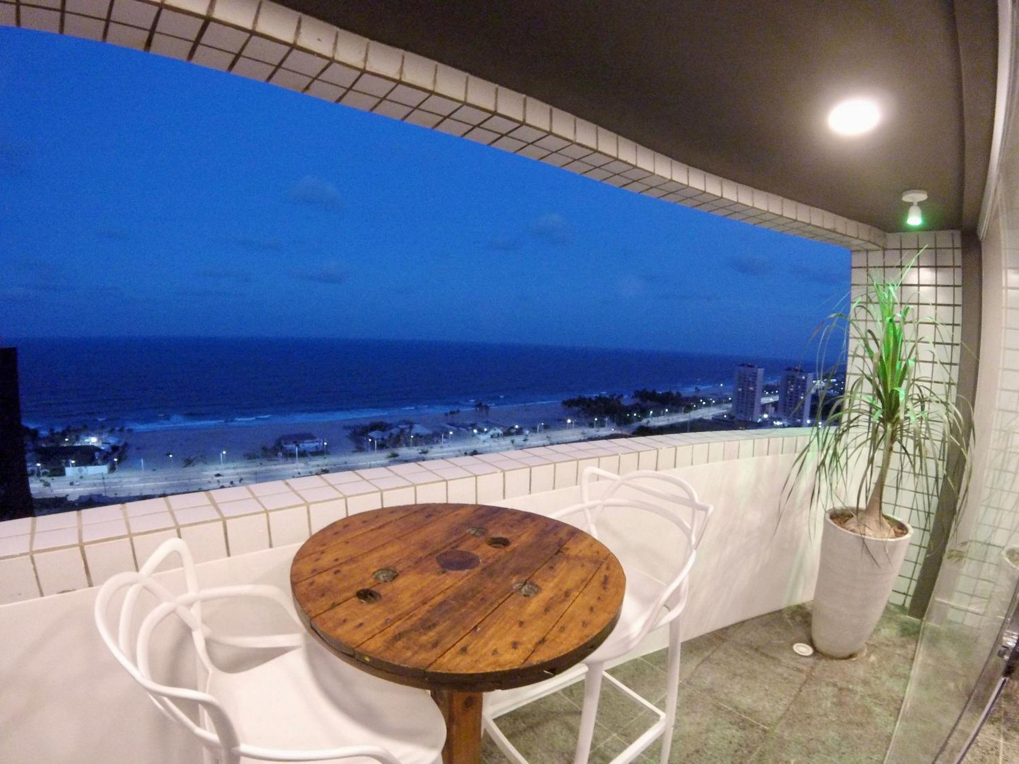 Apartamento Cobertura Vista Mar Com Deck Privativo Churrasqueira *