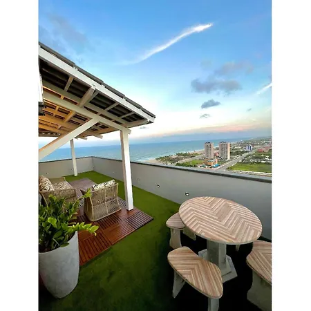 Cobertura Vista Mar Com Deck Privativo Churrasqueira Apartamento