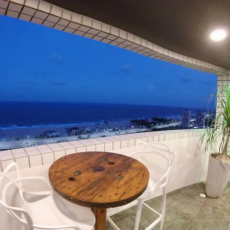 Apartamento Cobertura Vista Mar Com Deck Privativo Churrasqueira *