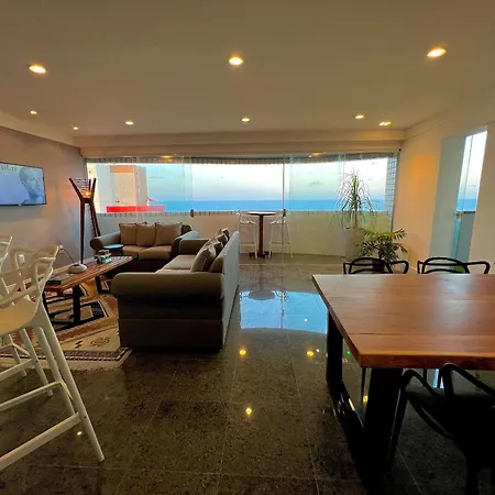 Apartamento Cobertura Vista Mar Com Deck Privativo Churrasqueira *